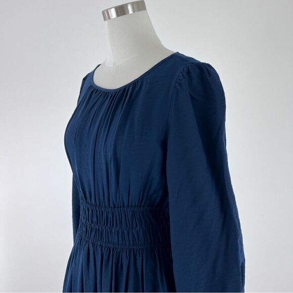 NWT Madewell Sophia open back mini dress deep indigo blue - Picture 7 of 16